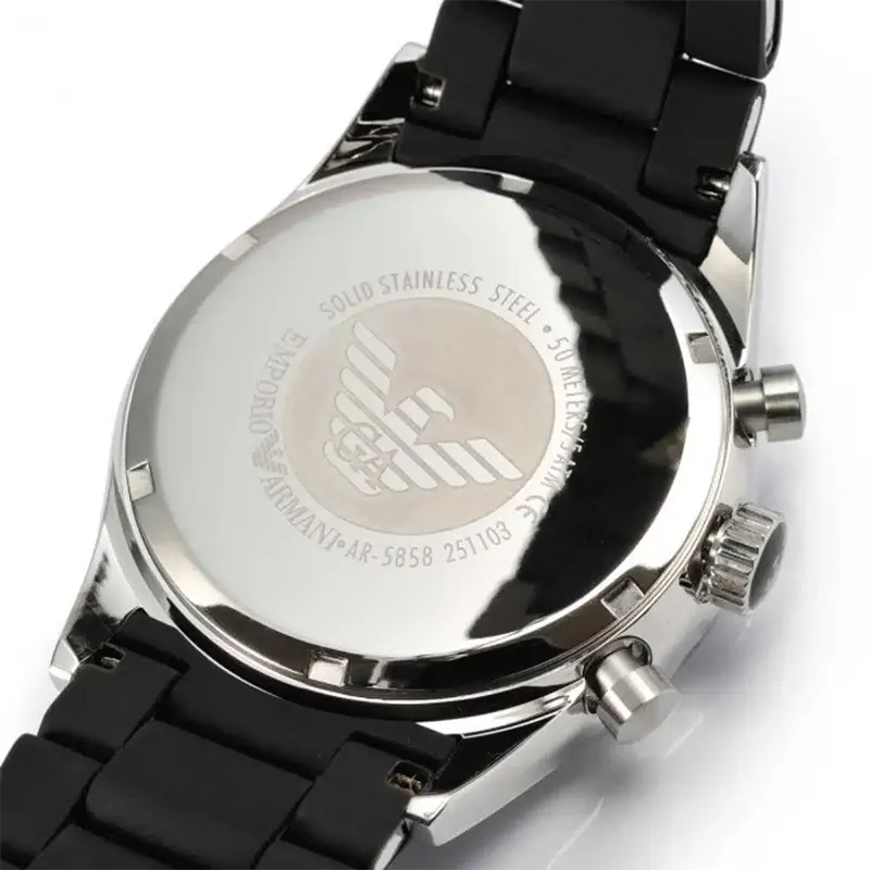 Emporio Armani Sportivo Chronograph Black Dial Men's Watch- AR5858